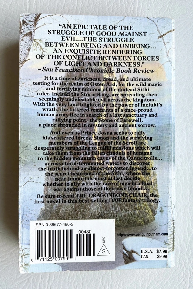 Stone of Farewell by Tad Williams 1991 DAW Fantasy First Paperback Printing Foto 2 de 4