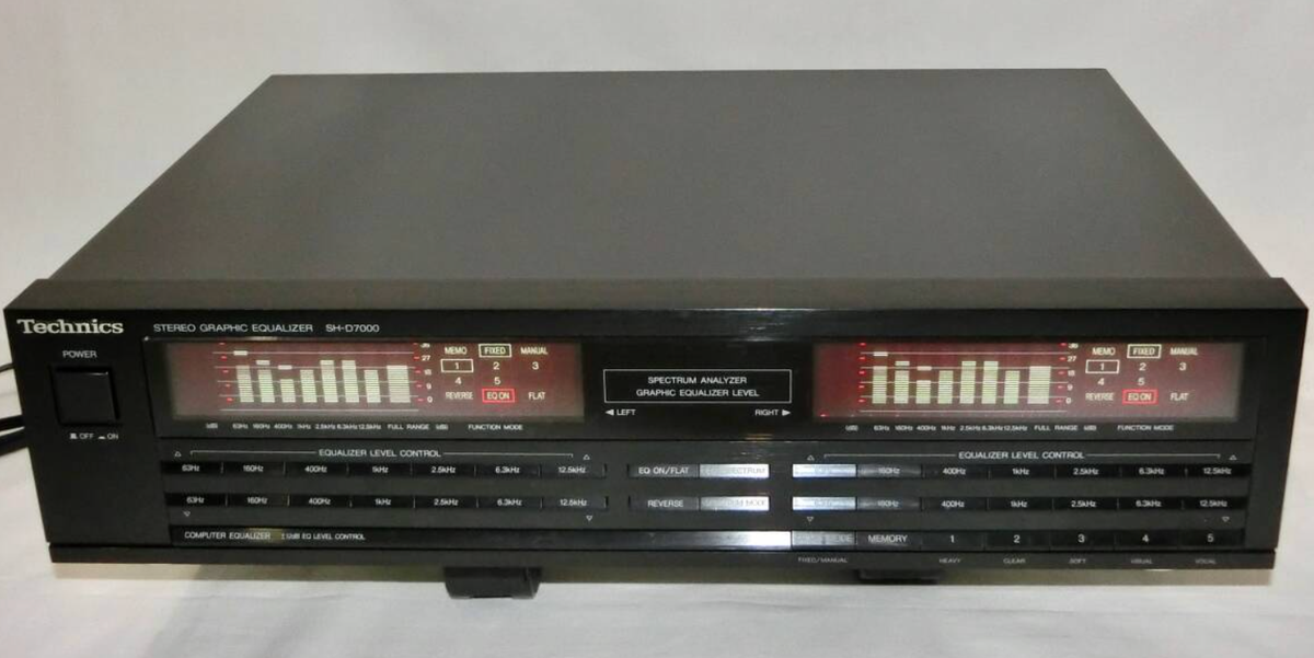 Technics SH-D7000 Stereo Graphic Equalizer – Vintage Japan