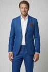 Robert Simon Men’s Slim Fit Linen Suit in Navy Blue Summer Suit Sale was £ 285
