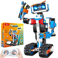 Robot Building Toys for Kids 8-12 STEM Coding Kit with Remote Rechargeable