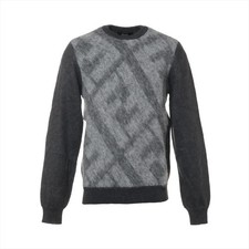 Fendi ZUCCa 23 years Wool Knit 50 Men's Gray FZX091 Sold goods