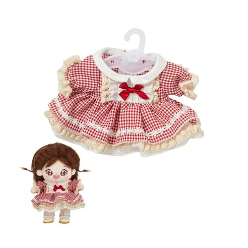 Lolita Vestito Abito Miniatura 20CM Mini Abito Set Bambola Cotone Imbottito - Foto 10 di 13