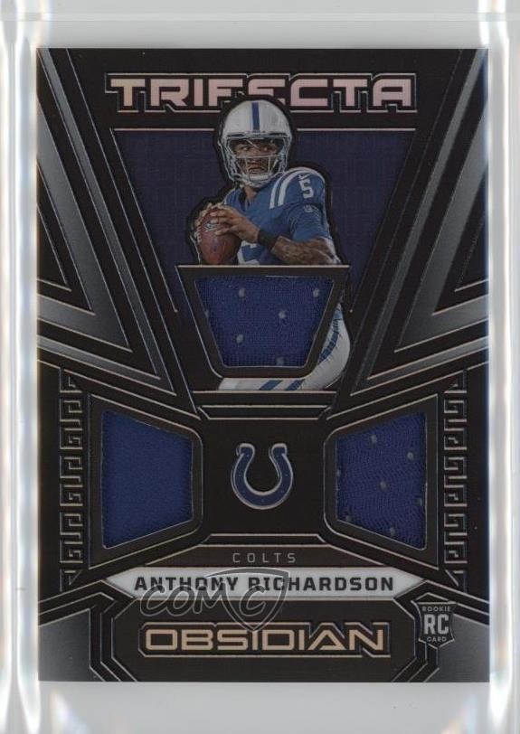 2023 Panini Obsidian Trifecta Swatches 168/199 Anthony Richardson Rookie RC 1c3k