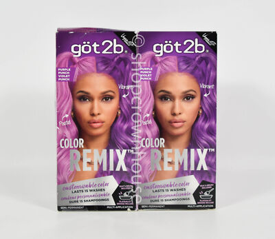 2 Got2B Hair Color Remix Customizable Semi Permanent - 094 Purple Punch Violet