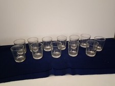 Candle Holders Clear Glass Set of 12 Tall Tealight 2.5 Inch Tall