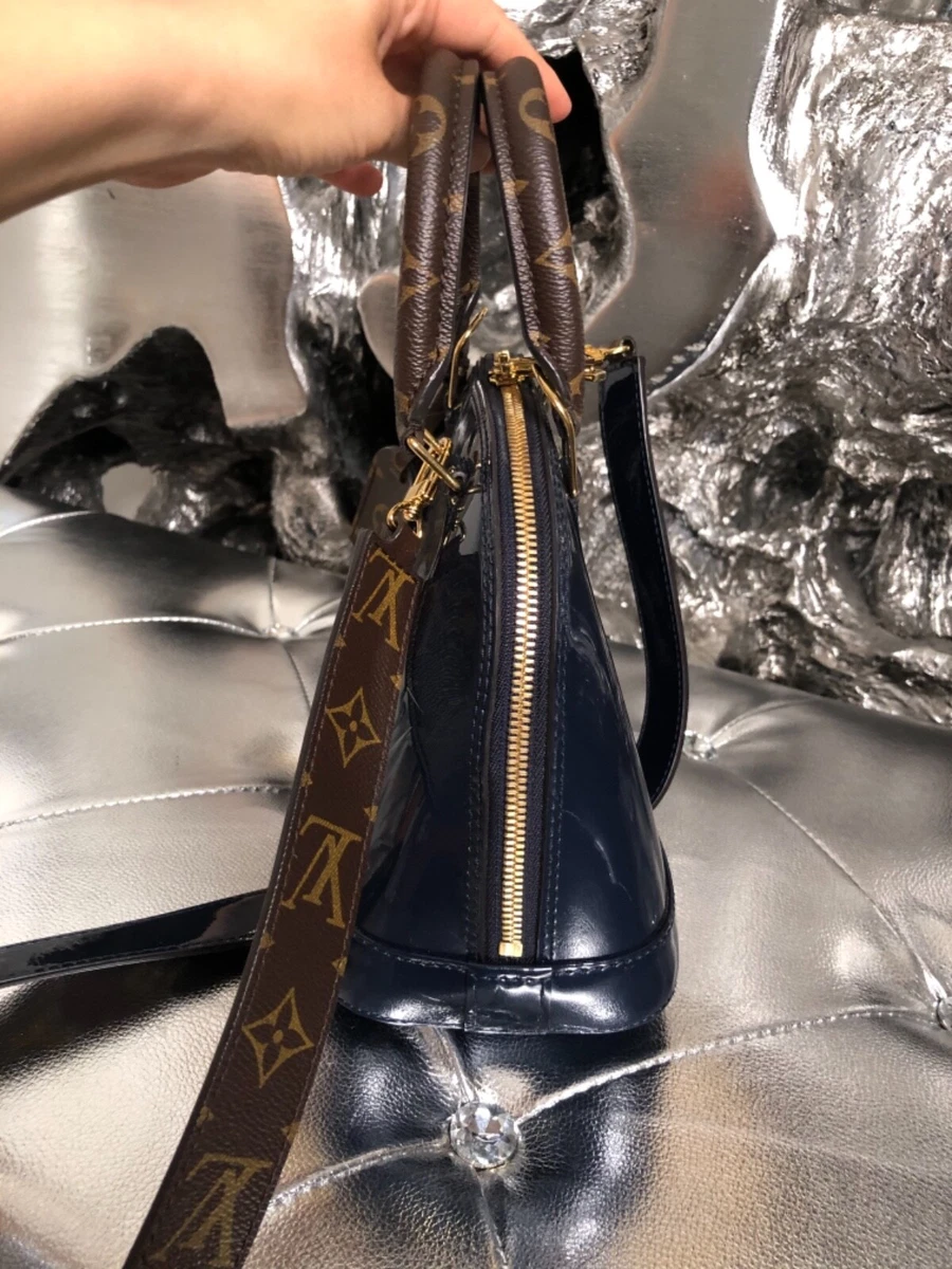 Louis Vuitton Vernis Alma BB Bag Blue