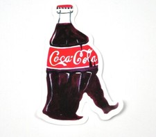 Coca-Cola Coke USA Aufkleber Sticker Decal - Motiv: Flasche mit Bauch und Bein
