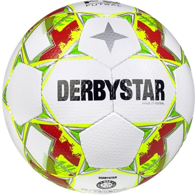 Мяч для мини-футбола DERBYSTAR Apus TT v23 weiß/gelb/rot