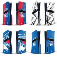 NHL NEW YORK RANGERS VINYL SKIN DECAL FOR SONY PS5 PRO DISC EDITION CONSOLE