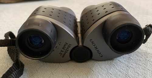 Centon 10 X 25mm Black Folding Field 5.5 Wide Compact Binoculars Vintage Case. - Picture 2 of 8