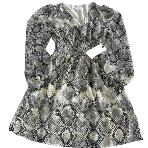 white dress with gold shoes L'AGENCE Cori Mini Dress In White main image 0