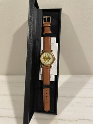 Vintage Men Hard Rock Time Cafe Wrist Watch/Save The Planet/Love All/Serve All,