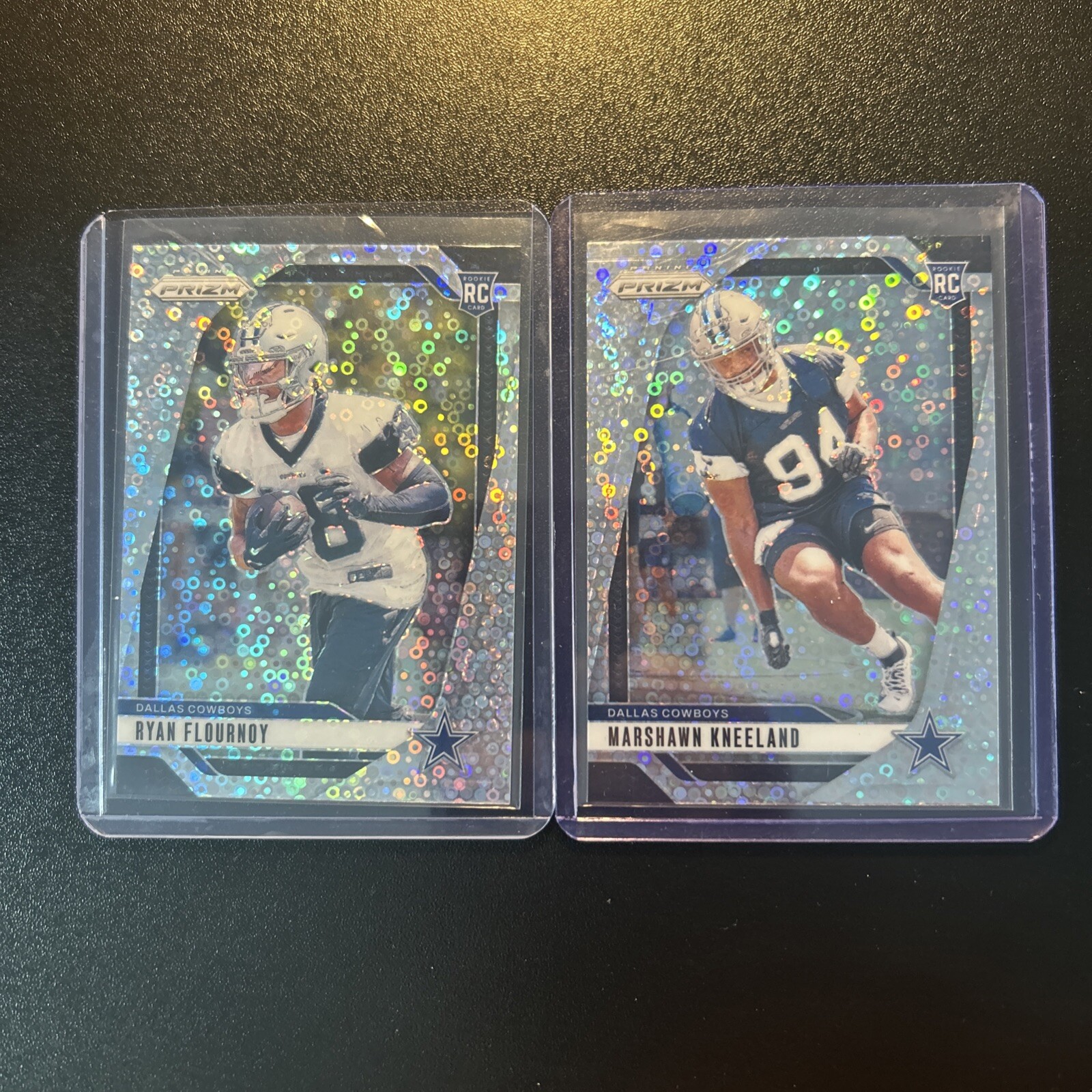 2024 Panini Prizm Marshawn Kneeland & Ryan Flournoy No Huddle Disco Cowboys RC