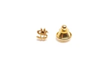 Dollar Sign Pin Money Tie Tack Gold Tone