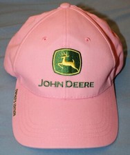 JOHN DEERE Farming Ball Cap Owners Edition Pink Adjustable Farm Implement Hat