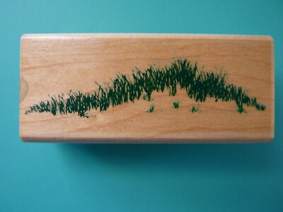 Grass Texture 'Grassy Hilltop' RUBBER STAMPEDE Rubber Stamp Posh Impressions