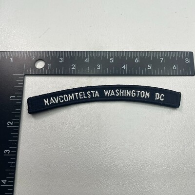 NAVCOMTELSTA WASHINGTON DC US Navy COMPUTER TELECOMMUNICATION CMD Tab Patch 261B