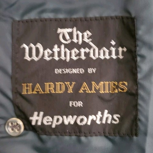 Vintage Hepworths trench cappotto soprabito Mac uomo L The Wetherdair cammello anni 60 - Foto 8 di 12