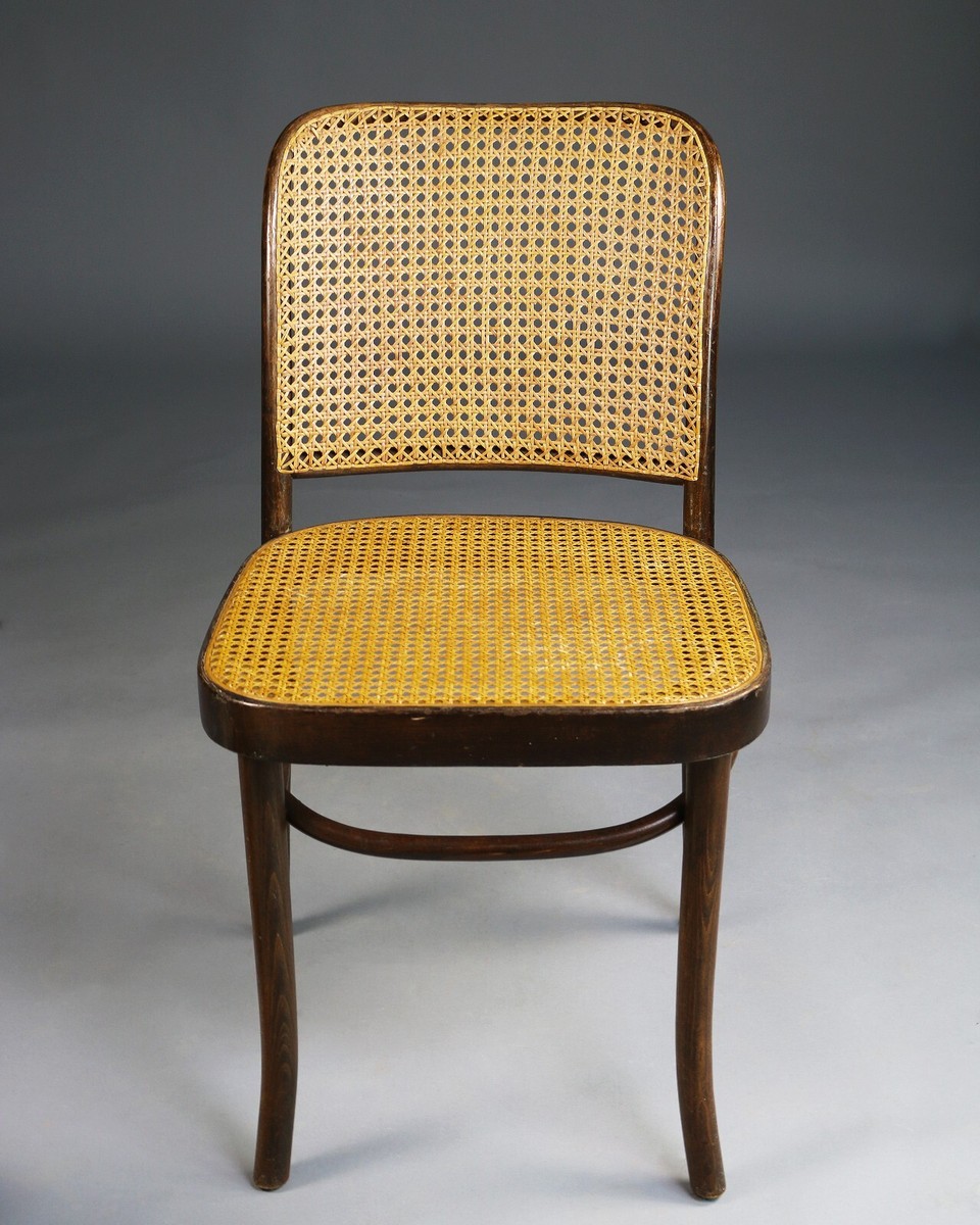 Early Josef Hoffmann FMG Model 811 'Prague' Bentwood Cane Chair