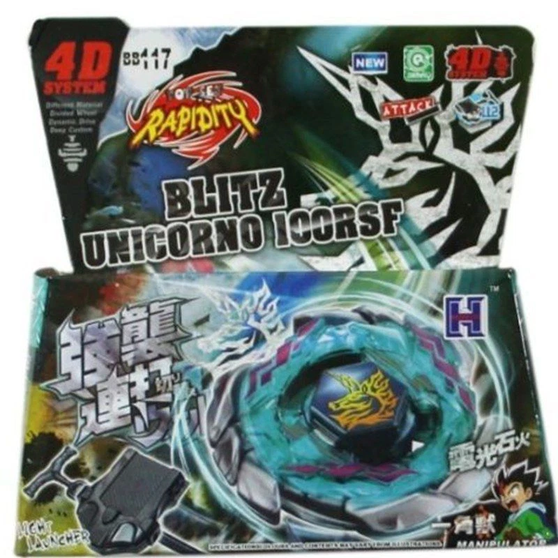 TOUPIE RAPIDITY BLITZ UNICORNO BB117 BEYBLADE 4D System Metal Master