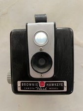 Kodak Brownie Hawkeye Flash Model 1950s Bakelite Box 620 Film Camera