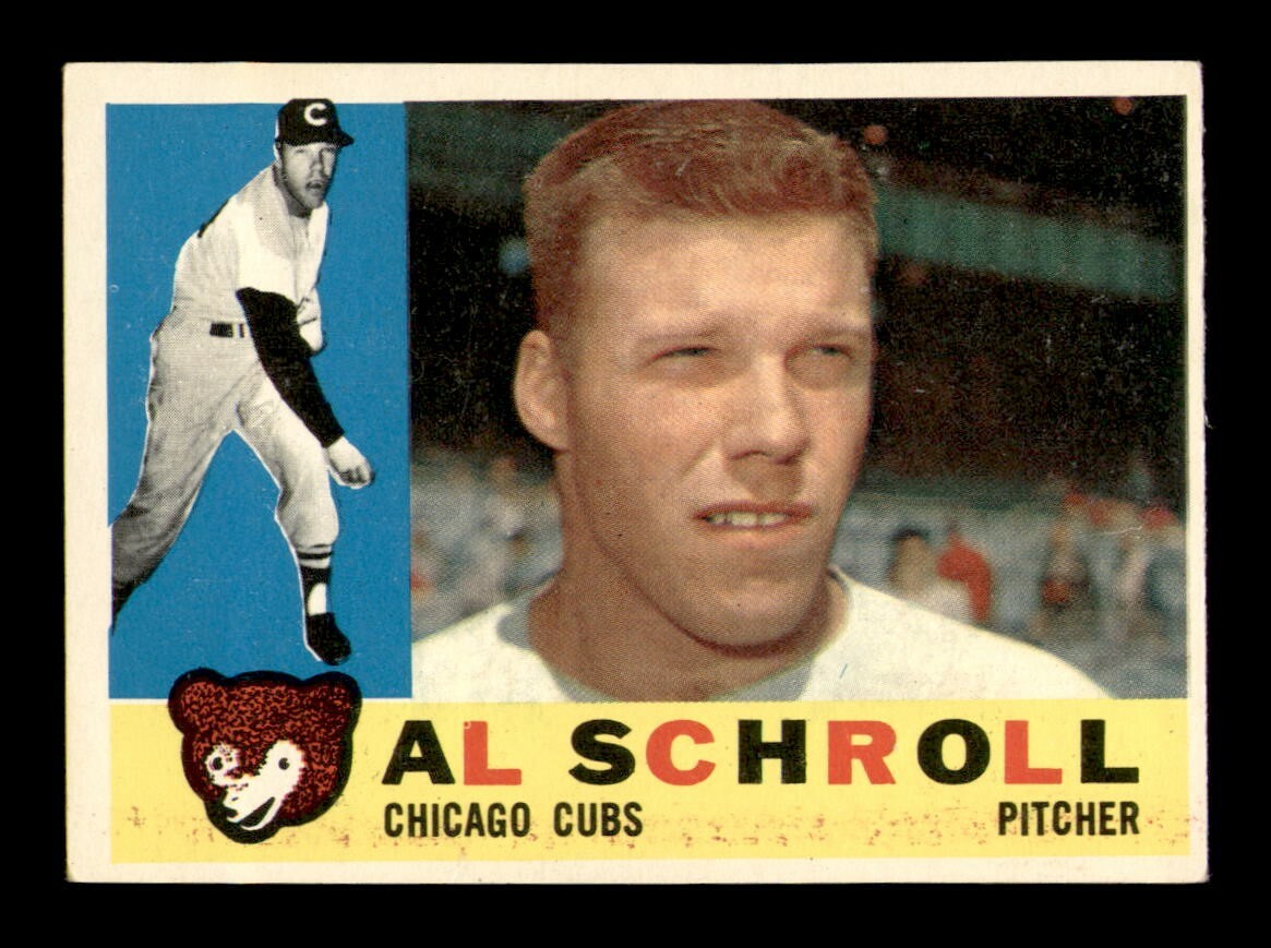 1960 Topps Baseball #357 Al Schroll EX-MT OBGcards Vintage Gem  