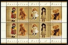 Australian Decimal Stamps Stamps - Dolls & Teddy Bears (1997) Mini Sheet
