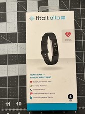 Fitbit Alta HR Activity Tracker Small Black Band - Extra Band, No Charger