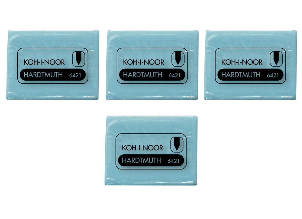 4 Stück Knetradiergummi Knetradierer Radierer für Pastellkreide KOH-I-NOOR