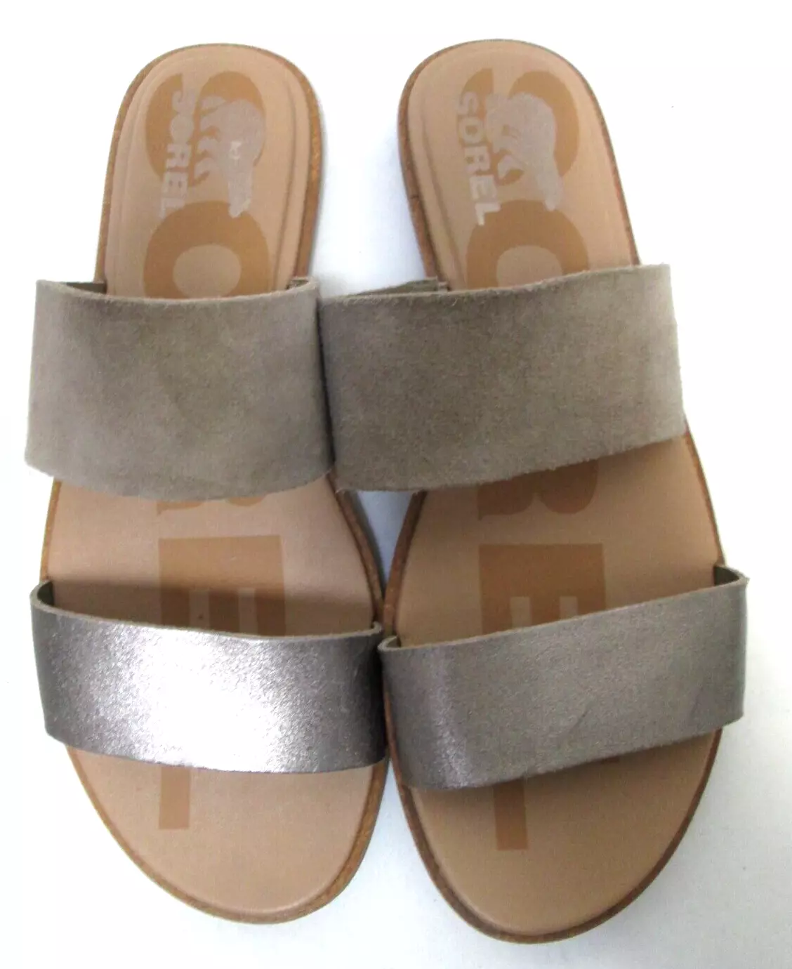 sorel ella ii leather suede comfort metallic shoes