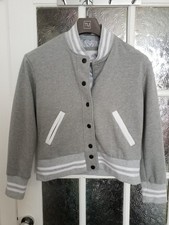 Sixth June Size Medium Grey Parisiennes Bomber Style Jacket