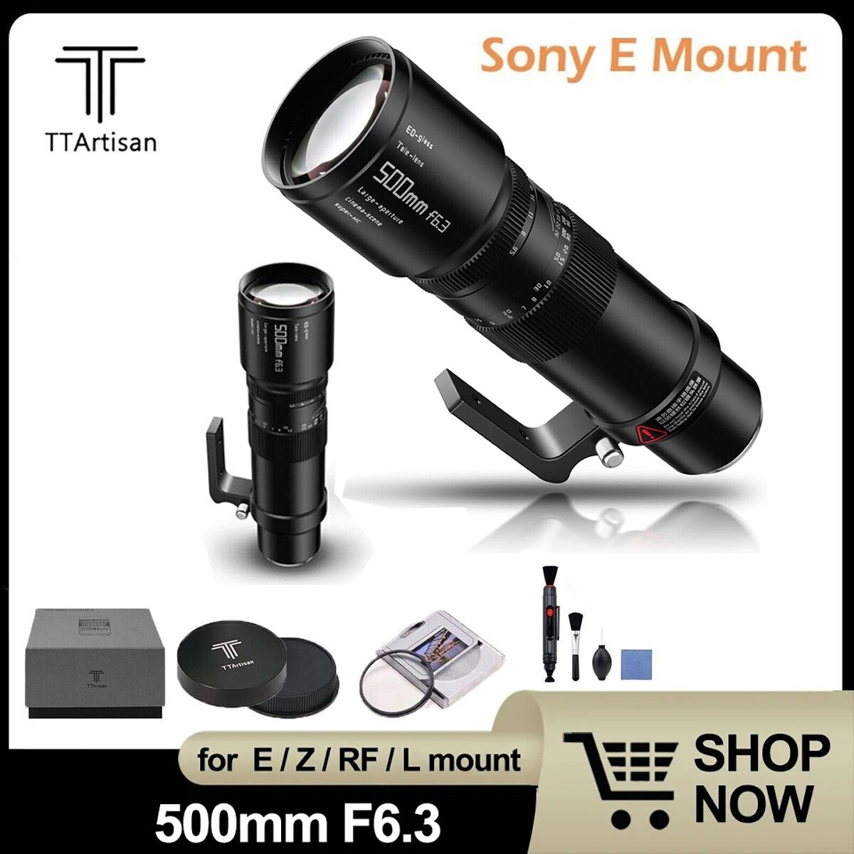 Full Frame Telephoto Lens For Mirrorless Camera Sony Super