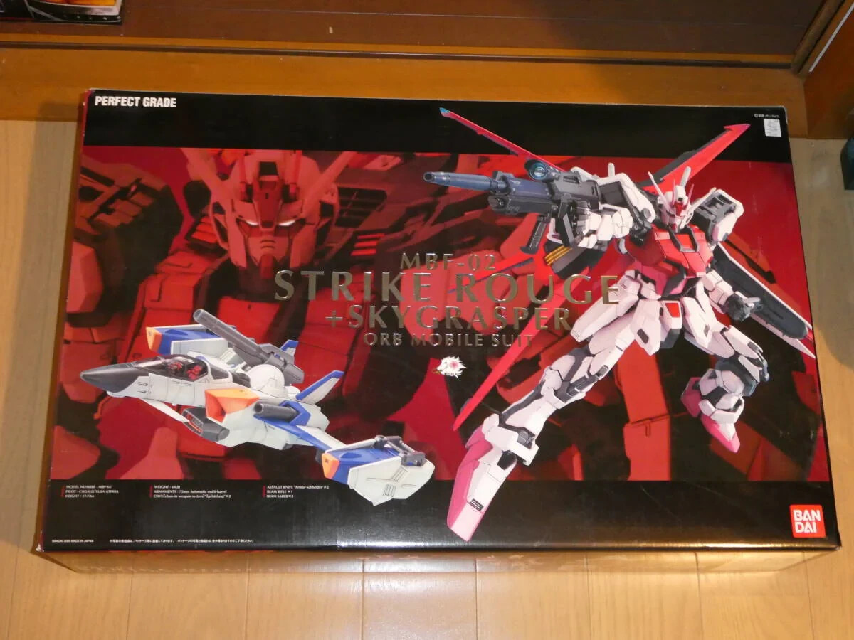 r*1様 パーフェクトグレードSTRIKE ROUGE + SKYGRAAPER Gundam SEED Strike Rouge Skygrasper PG 1:60 Model Kit – Robo Hunters