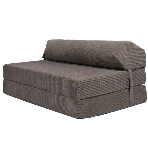 Corduroy Fold Out Single Double Guest Z ChairBed Folding Mattress Sofa