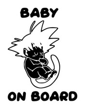 Baby On Board Dragonball Z Decal 2 4.5"x6" Choose Color