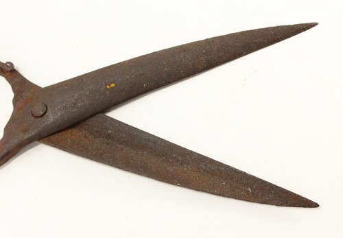 = 1650-1700 Wrought Iron Black Smith Forged Scissors, EARLY Pilgrim Primitive - Picture 8 of 16