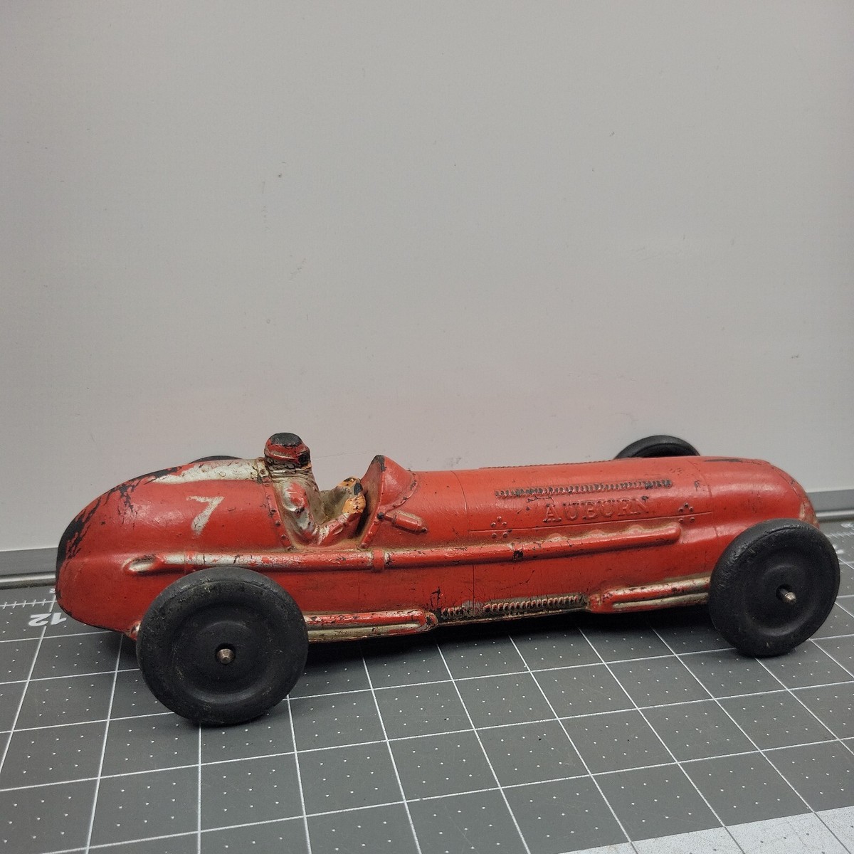 1960’s AUBURN RUBBER ビンテージ オープンカー スポーツカー Vintage Auburn Rubber Red Toy Indy Race Car Made in USA #7