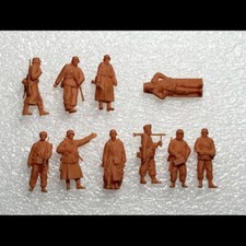 1/72 WW II German "Winter Infantry retreat position" 10 man 3D printed soldier