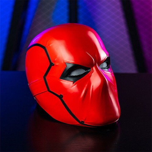 Batman Red Hood Robin Helmet Resin Full Face Mask Halloween Cosplay Prop - Picture 3 of 10