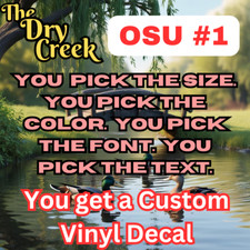 Personalized Custom Text Vinyl Lettering Decal - Choose Color, Font, Size  Text