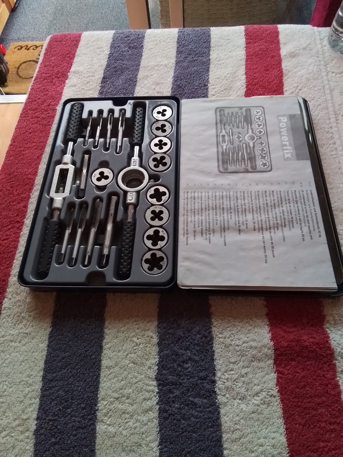 USED ENGINEERING TOOLS POWERFIX TAPS AND DIES SET eBay