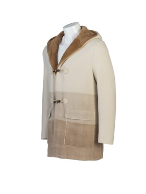 LORO PIANA Baby Cashmere Jubile Castorino Nutria Fur Lined Hooded