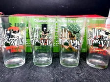 ELF the Movie Collector's Series Pint Glasses With Cartoon & Quotes 4 Pack