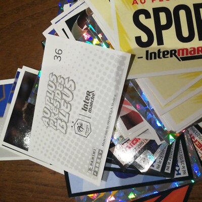 Konvolut 10 Bilder STICKER PANINI 2022 Intermarché Am nächsten an den Blauen siehe Desc