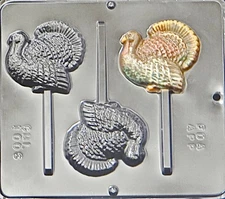 Turkey Lollipop Chocolate Candy Mold Thanksgiving  1006 NEW