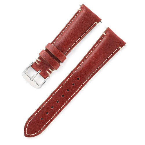 Cordovan Genuine Leather Watch Strap Wrist Bands 20 22mm 24mm Quick Release Pins - Picture 9 of 18
