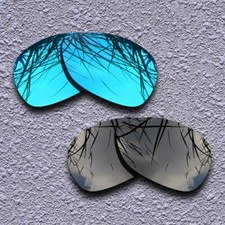 US Blue Black Replacement Lenses For-Oakley Feedback Polarized Anti-Scratch