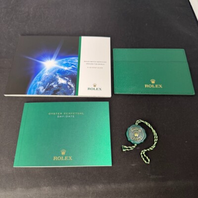 7【美品】ロレックス箱のみ （タグ・冊子）39139.04 OYSTER M ROLEX 39141.08 Green Watch Box Case Oyster L Vintage Genuine