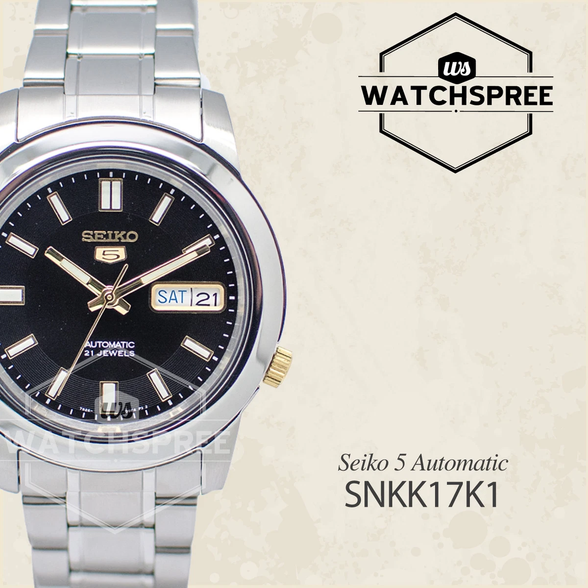 Seiko 5 automatic best sale snkk17k1