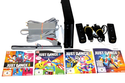 Nintendo Wii Konsole+2 Controller & Nunchucks +Just Dance 2014+2015+2016+2017